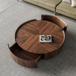 Masa living premium RoundWood, masa cafea, Homedit