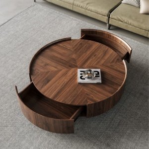 Masa living premium RoundWood, masa cafea, Homedit