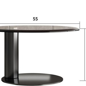 Set de mese de cafea Pureview din lemn de nuc și oțel galvanizat, cu design modern și finisaje premium. Eleganță naturală și str