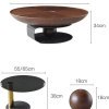 Set de mese de cafea Pureview din lemn de nuc și oțel galvanizat, cu design modern și finisaje premium. Eleganță naturală și str
