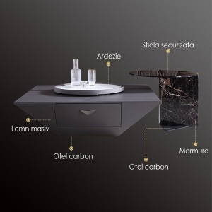 Masa living premium Manor, masa cafea, Homedit