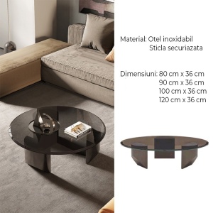 Masa living premium Glassy, Homedit