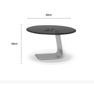 Masa living premium GlassySquare, masa cafea, Homedit