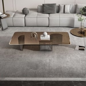 Masa living premium GlassySquare, masa cafea, Homedit