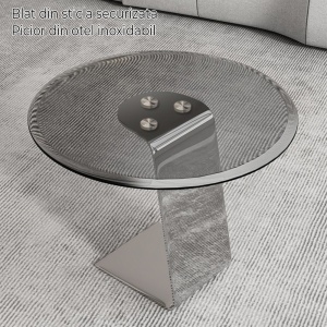 Masa living premium GlassySquare, masa cafea, Homedit