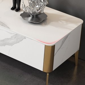 Set comoda tv, masa cafea si console Goldstone, masa living