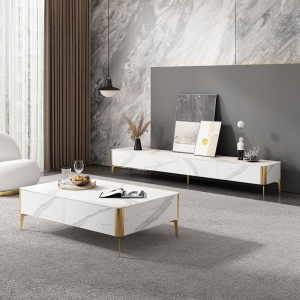 Set comoda tv, masa cafea si console Goldstone, masa living