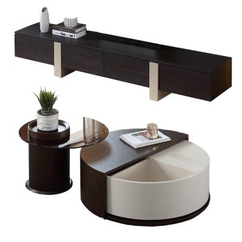 Set comoda tv si masa cafea premium Oak, Homedit