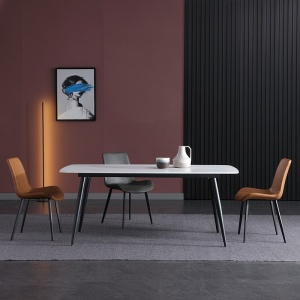 Masa dining lemn si piatra naturala Highness, masa bucatarie