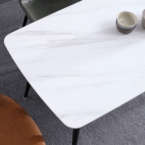 Masa dining lemn si piatra naturala Highness, masa bucatarie