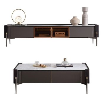 Set comoda tv, masa cafea si console premium Regal, Homedit