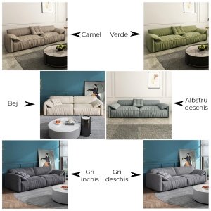 Canapea impermeabila fotoliu, taburet premium Resta