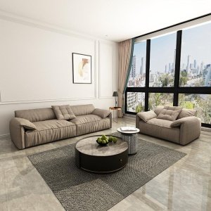 Canapea impermeabila fotoliu, taburet premium Resta