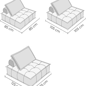 Canapea premium modulara Smart, Homedit