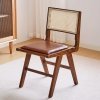 Scaun lemn masiv si piele premium Ero, Homedit
