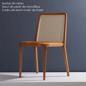 Scaun lemn masiv premium Sunlit, Homedit