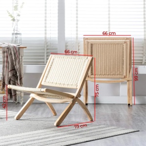 Scaun pliabil din lemn masiv premium Element, Homedit