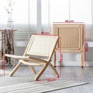 Scaun pliabil din lemn masiv premium Element, Homedit