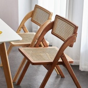 Scaun pliabil din lemn masiv premium Sole, Homedit