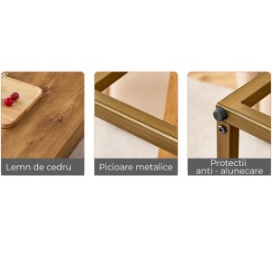 Masa living premium ColisRound, Homedit