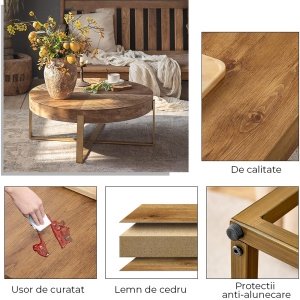 Masa living premium ColisRound, Homedit