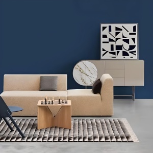 Consola mobilier 150 cm x 85 cm Selene Beige, comoda Homedit