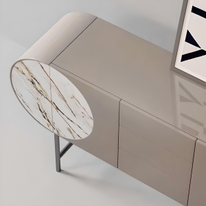 Consola mobilier 150 cm x 85 cm Selene Beige, comoda Homedit