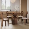 Masă Africa din lemn de frasin, masa rotunda cu diametru 120 cm | Homedit