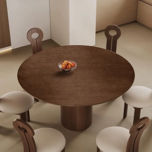 Masă Africa din lemn de frasin, masa rotunda cu diametru 120 cm | Homedit