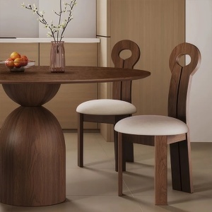 Masă Africa din lemn de frasin, masa rotunda cu diametru 120 cm | Homedit