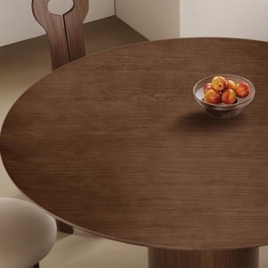 Masă Africa din lemn de frasin, masa rotunda cu diametru 120 cm | Homedit