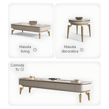 Masa living si Comoda Tv Goldora, Homedit