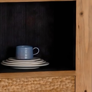 Consola mobilier premium din lemn masiv, Wabi, 166 cm