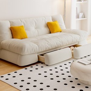 Canapea catifea extensibila, canapea extensibile cu depozitare