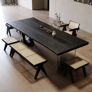 Masa dining premium din lemn masiv Revers, Homedit