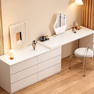 Masa de toaleta premium, masa make-up Stunny 120 cm x 40 cm x 75 cm, Homedit