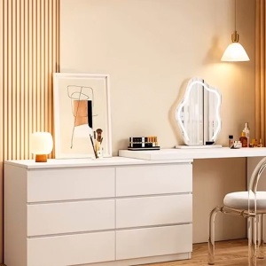 Masa de toaleta premium, masa make-up Stunny 120 cm x 40 cm x 75 cm, Homedit