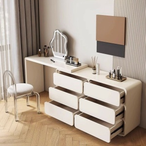 Masa de toaleta extensibila, masa make-up Beaus 120 cm x 40 cm x 73 cm, Homedit