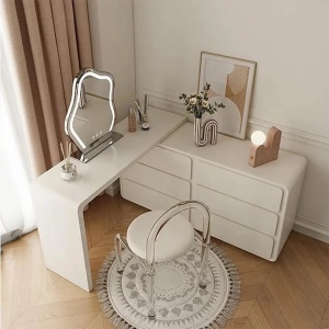 Masa de toaleta extensibila, masa make-up Beaus 120 cm x 40 cm x 73 cm, Homedit