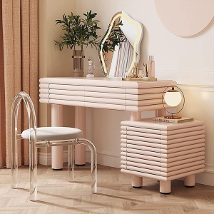 Masa de toaleta premium, masuta de make-up Vanity 100 cm x 40 cm x 90 cm, Homedit