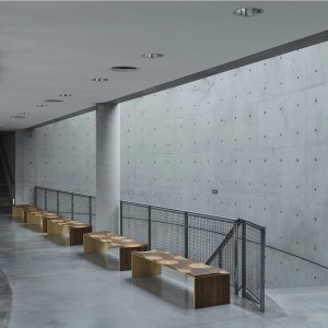 Banca premium din lemn masiv de frasin Ripples 160x45x40 cm