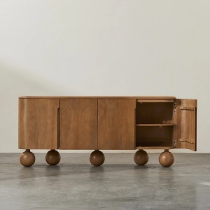 Cosola mobilier premium, comoda Laguna din lemn masiv de stejar 180 cm x 75 cm x 45 cm, Homedit