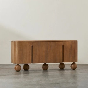 Cosola mobilier premium, comoda Laguna din lemn masiv de stejar 180 cm x 75 cm x 45 cm, Homedit