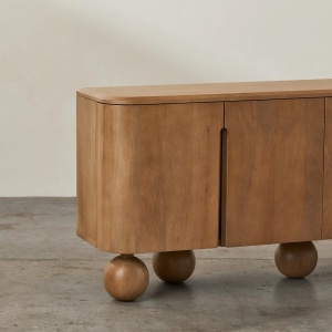 Cosola mobilier premium, comoda Laguna din lemn masiv de stejar 180 cm x 75 cm x 45 cm, Homedit