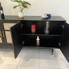 Consola mobilier premium, comoda Manhattan din lemn masiv de frasin 180 cm x 86 cm x 45 cm, Homedit