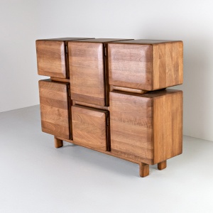 Consola mobilier/ comoda Archi din lemn de frasin 130 cm x 95 cm x 35 cm, Homedit