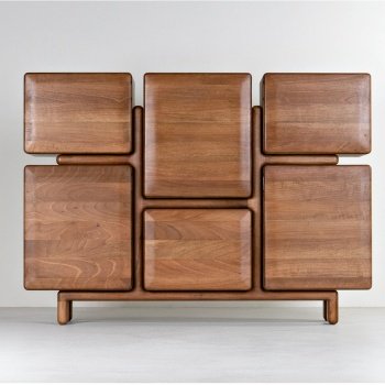 Consola mobilier/ comoda Archi din lemn de frasin 130 cm x 95 cm x 35 cm, Homedit