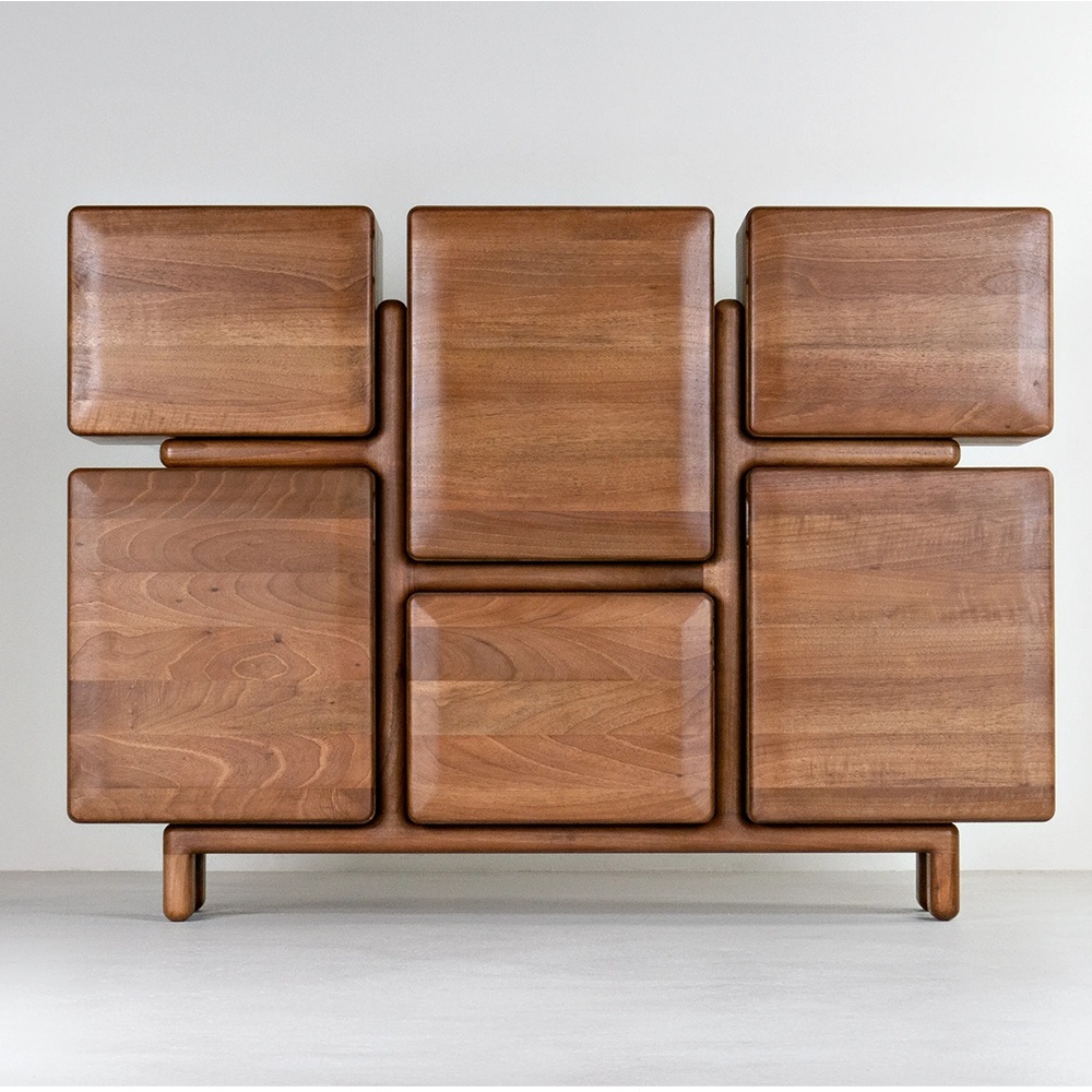 Consola mobilier/ comoda Archi din lemn de frasin 130 cm x 95 cm x 35 cm, Homedit