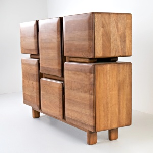 Consola mobilier/ comoda Archi din lemn de frasin 130 cm x 95 cm x 35 cm, Homedit