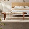 Banca premium din lemn masiv de frasin Yamask, 160x43x42 cm